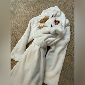 American Girl reindeer hooded robe, little girl size XS (5/6)